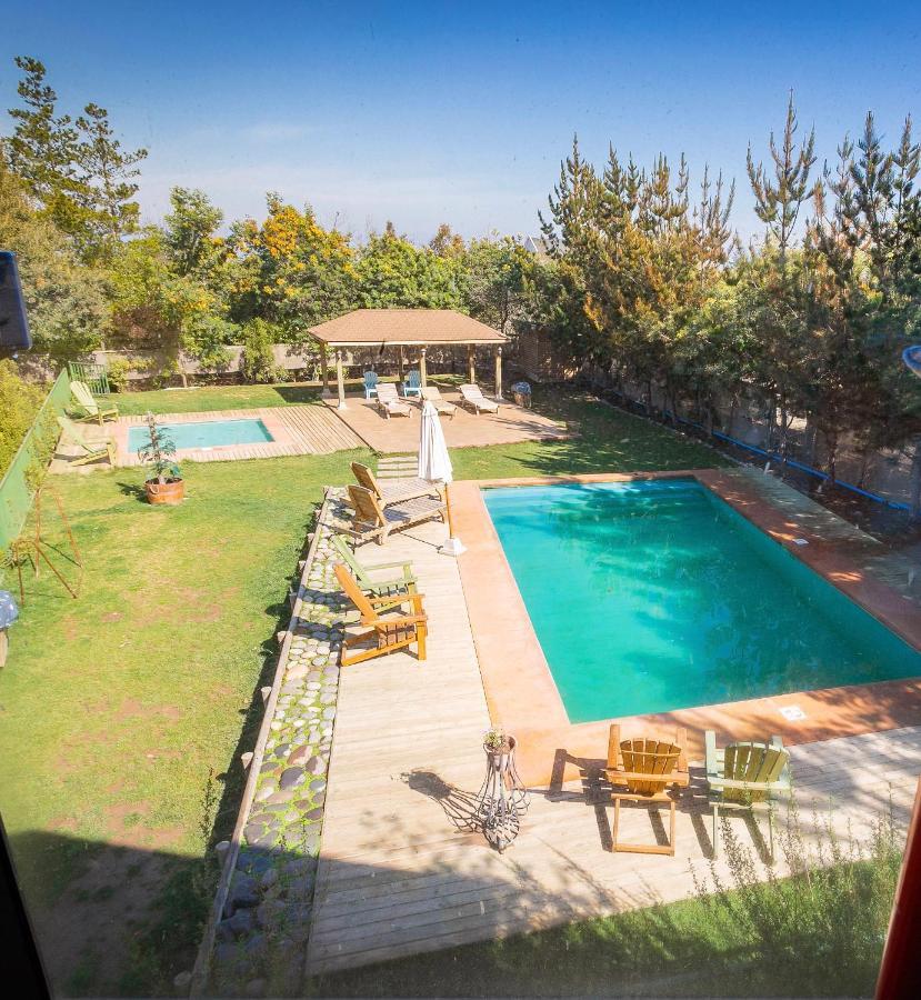 Cabaña en Tunquén, bosque, piscina y vista al mar Extérieur photo